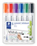 Staedtler Lumocolor 351 Marqueurs pour tableau blanc – 6 couleurs, 2,0 mm