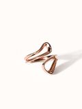 PURELEI Ring Journey Roségoud Roestvrij staal Asymmetrisch Statement ring
