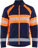 Blåkläder Hoge zichtbaarheid zip-up fleece, marineblauw/fluorescerend oranje, M, Unisex
