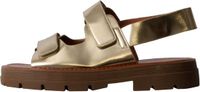 Super Mode He Valentine Sandalen met klittenband Goud Synthetisch Rubber Vrouwen Maat 39