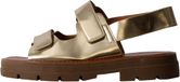Super Mode He Valentine Sandalen met klittenband Goud Synthetisch Rubber Vrouwen Maat 39