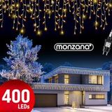 Monzana Guirlande lumineuse 400 LED - 15 m - Blanc chaud