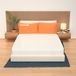 Matras Plus H14 120 x 195 cm twijfelaar waterschuim aloë vera-stof gemiddelde hardheid anti-allergisch anti-mijt 14 cm hoogte