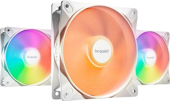 be quiet! LIGHT WINGS LX 120mm PWM White Triple Pack - Case Fan