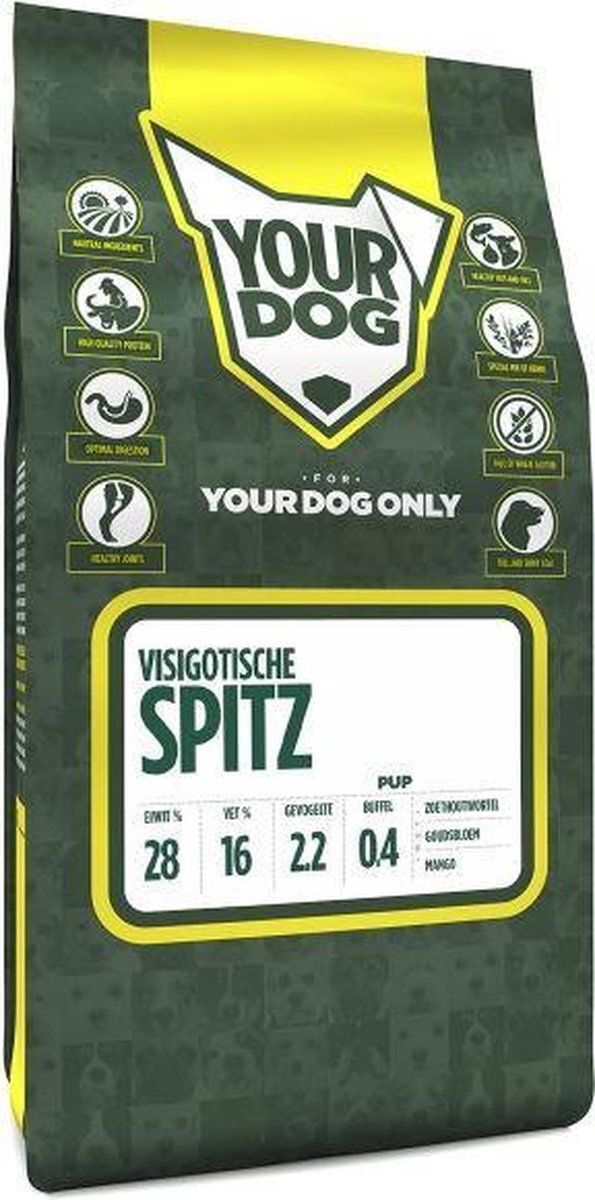 Yourdog Pup 3 kg visigotische spitz hondenvoer