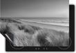Chefcare Inductie Beschermer Strand en Zee met Zonsondergang - Zwart Wit - 75x50 cm