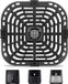 Holland Connections Airfryer Plaque de cuisson de remplacement - Convient pour Instant Pot Vortex 6 en 1 - 6 QT - Gourmia GAF685 - GAF735 6 QT - Accessoires d'origine pour friteuse Plaque de grill - Plaque croustillante - Pièces de grille - Lavable au lave-vaisselle