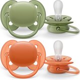 Philips Avent Ultra Soft Fopspeen - 18+ maanden - Groen/Rood - 2 stuks