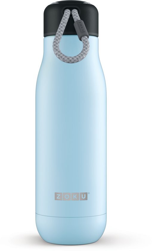 Zoku Hydration Drinkbeker - RVS - 500 ml - Licht Blauw