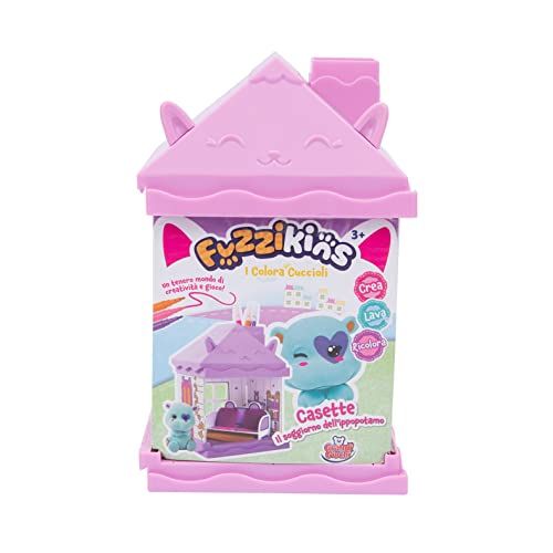 Grandi Giochi Fuzzikins Kleur Huizen - Nijlpaard Woonkamer - Puppy's - FUZ0004