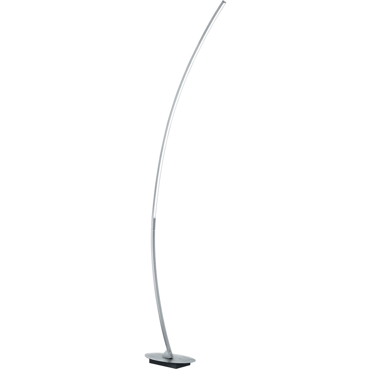 BES LED LED Vloerlamp - Trion Sola - 11W - Warm wit 3000K - Dimbaar - Rechthoek - Mat Grijs - Aluminium