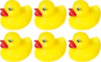 Duckiez 75x Badeend geel badspeelgoed 4.5 cm