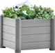 Maison Exclusive - Lit Surélevé De Jardin Pp Gris Pierre 43x43x35 cm