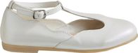 Vertbaudet Salomé stijl ballerina's voor meisjes - Wit Parelmoer - Maat 35.5