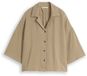 Tom Tailor Oversized Mousseline Blouse Katoen Dames Maat 42 Silver Olive