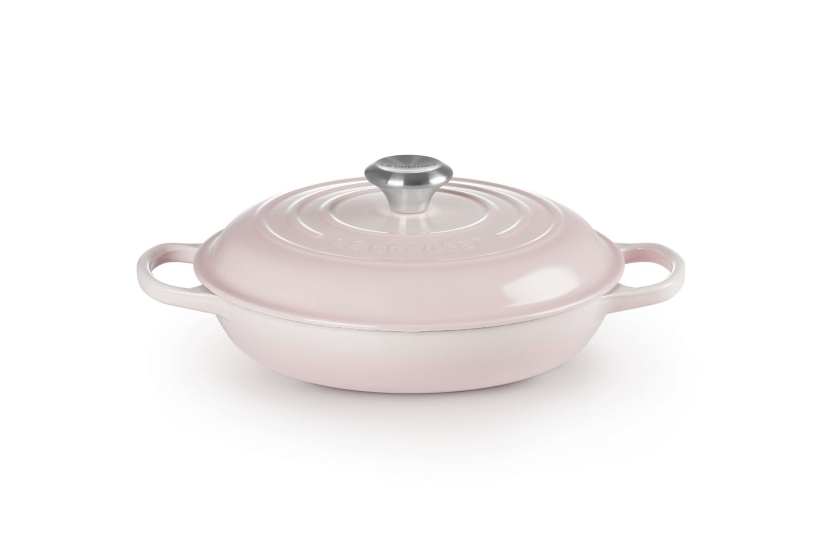 Le Creuset Shell Pink Oval Cast Iron Casserole Baking Dish - 2.2L