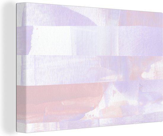 OneMillionCanvasses Canvas schilderij 150x100 cm - Pastel - Multicolor - Modern - Wanddecoratie