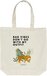 Lundholm Tote Bag - Cotton Shopper Bag - Natural Ecru - "Bad Vibes" Quote - 19kg Capacity