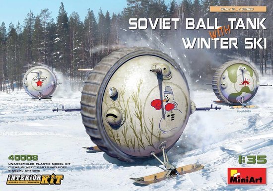 MiniArt SOVIET BALL TANK WITH WINTER SKI INTERIOR KIT