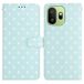 OnePlus Étui portefeuille pour OnePlus 15T à motifs de pois - Bleu