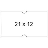 Agipa APLI 100911 - Etiketteermachine 21 x 12 mm wit verwijderbare zelfklevende rechte randen 6 u.