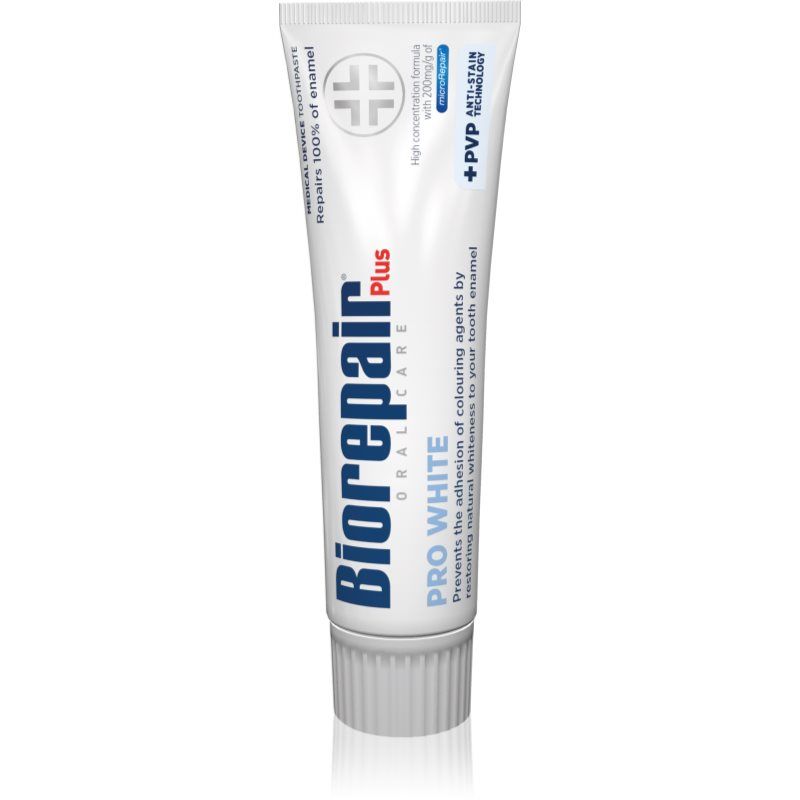Biorepair Plus Pro White tandpasta met micro-reparatie - wit
