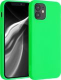 kwmobile telefoonhoesje geschikt voor Apple iPhone 12 mini - Back cover in neon groen