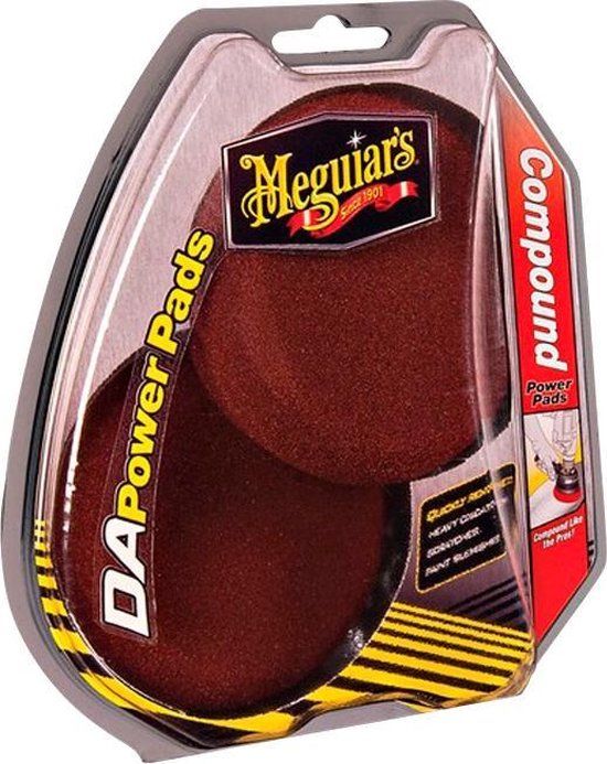 Meguiars Power Pads Compound 4'' voor Dual Action Polisher - Set à 2 stuks