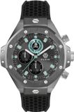 Philipp Plein Plein Chrono Royal PWLFA0125 Horloge - Siliconen - Zwart - Ø 46 mm