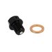 cyclingcolors 1 x olieaftapplug, magnetisch, met afdichting, oliekantafvoermoer, afsluitschroeven, ideaal voor bromfiets, scooter, motorfiets, auto, quad, motor, oliebak, M12 x 1,50, 12 mm