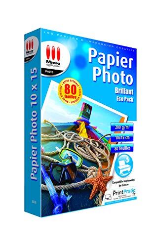 Micro Application Fotopapier, glanzend, 10 x 15 cm, 200 g/m², 80 vellen