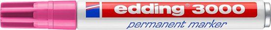 edding 3000 permanent marker rond - Roze - 1 stuk
