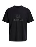 Jack & Jones Jorfrederiksberg Ss Cn Sn Jorfrederiksberg T-shirt monogramme Ss Cn Sn Jorfrederiksberg pour homme (1 pièce), Noir, XS