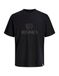 Jack & Jones Jorfrederiksberg Ss Cn Sn Jorfrederiksberg T-shirt monogramme Ss Cn Sn Jorfrederiksberg pour homme (1 pièce), Noir, XS
