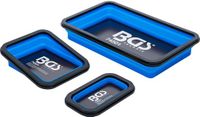 BGS Magnetische legschalenset - silicone - vouwbaar - 3 delig