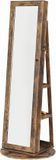SONGMICS Sieradenkast met spiegel - 160 cm - Bruin