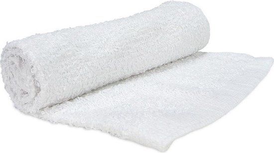 Treb Horecalinnen Gastendoekjes - 10 Stuks - Wit - 30x30cm - Katoen - 380 g/m2