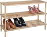 HI Houten schoenenrek 3 laags - Beige