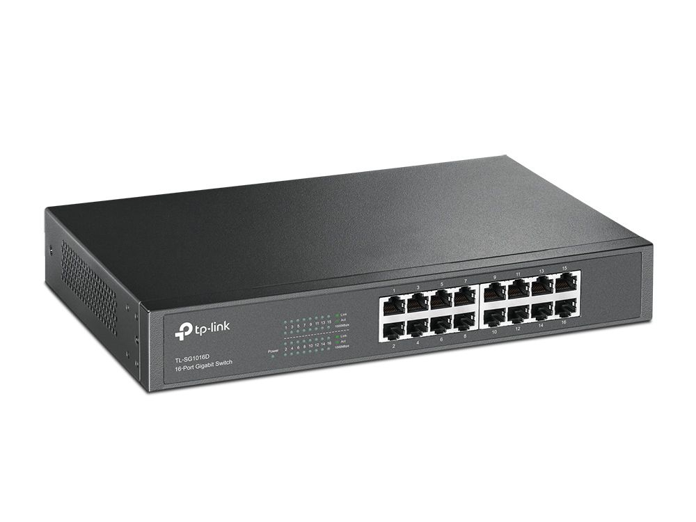 TP-Link TL-SG1016D 16-poorts Gigabit Ethernet Switch - Unmanaged