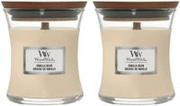 WoodWick Geurkaars Mini Vanilla Bean 2 x 85 gr