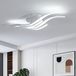 Comely Moderne LED Plafonnier, 32W 3600LM 60cm Plafondlamp, Witte Aluminium Plafondlamp voor Slaapkamer, Woonkamer, Gang, Koel Wit Licht 6500K