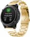 By Qubix Qubix Stalen Schakelband - Goud - 22mm Quickfit - Geschikt voor Garmin Epix Gen 2 (47mm) / MARQ / Quatix 7/6/5