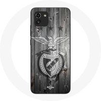 Maniacase Hoesje Samsung Galaxy A03 slb benfica grijze achtergrond