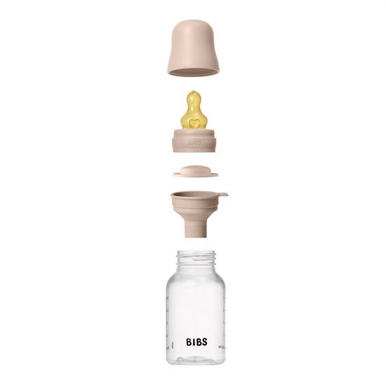 Bibs Fles - Slow Flow - 150 ml - Latex - Blush