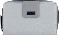 Bugatti Sina Portemonnee RFID-bescherming Leer 16 cm - Dames - Horizontaal - Lichtgrijs