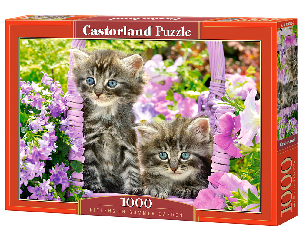 Castorland Kittens in summer garden 1000 stukjes