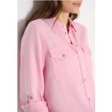 cecil Blouse met overhemdkraag en omslag