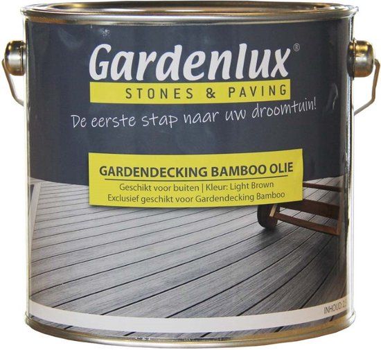 Gardenlux Bamboo olie 2,5 liter Light Brown
