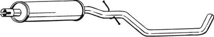 BOSAL Uitlaat Middendemper 281-903