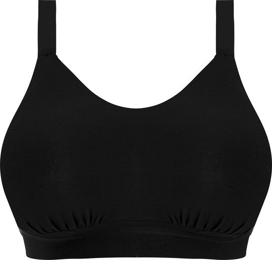 Elomi Downtime Non Wired Bralette - Black - EU 80G
